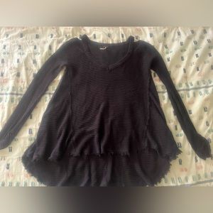 Free People oversized cold shoulder sweater